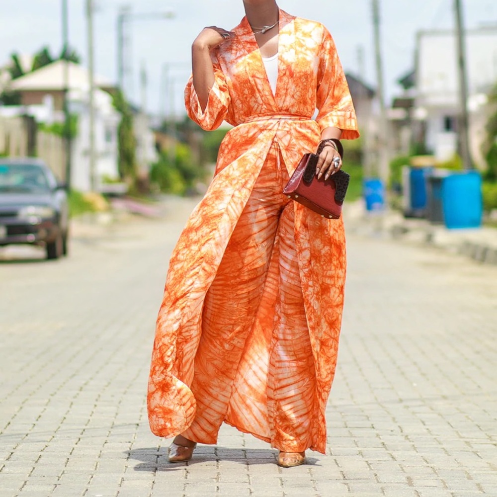 Orange Kimono Set by Tribal BYN